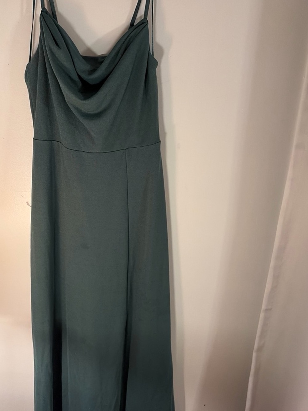 Birdy Grey Teal Cowl Neck Maxi Dress